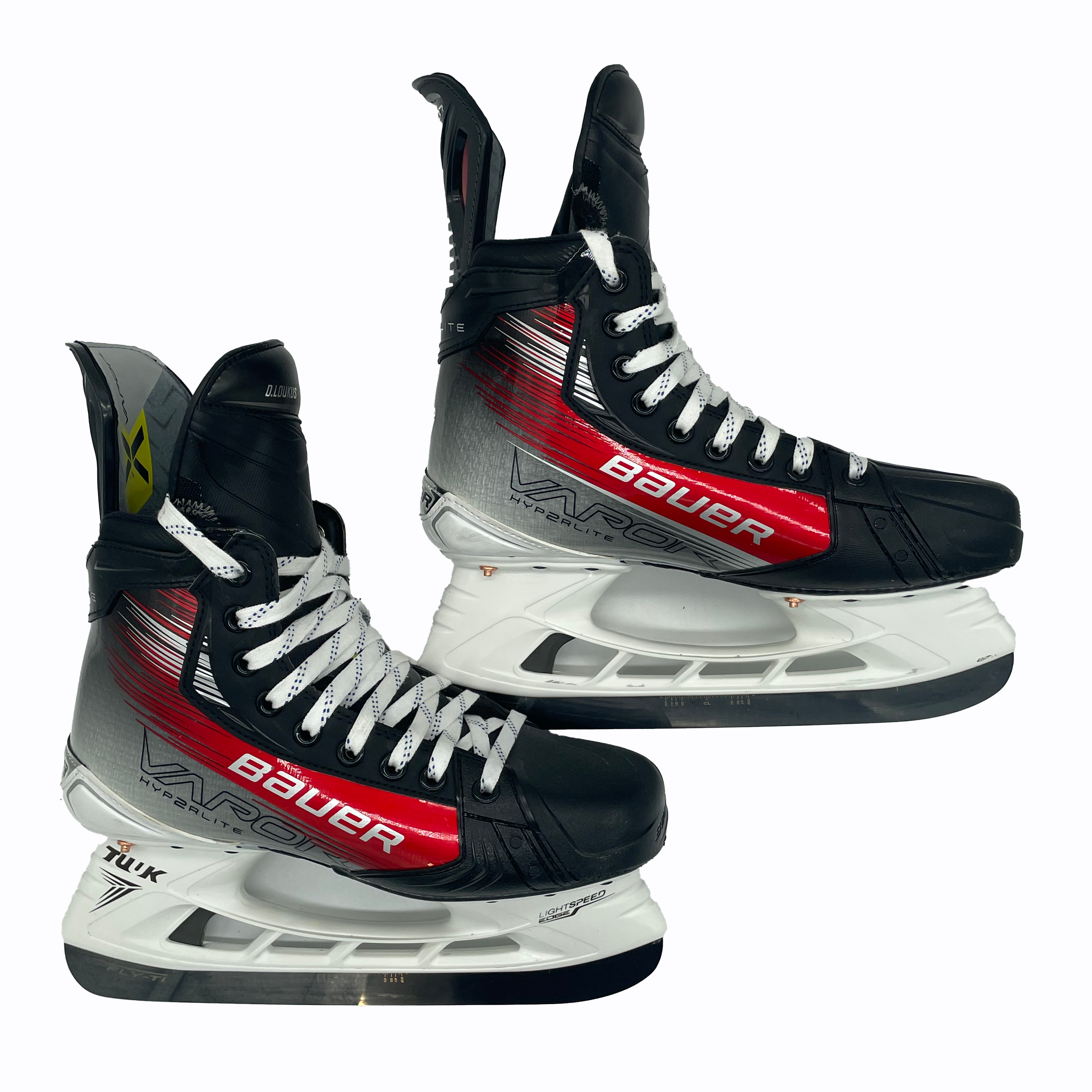 Bauer Vapor Hyperlite 2 – Patins de hockey Pro Stock – Taille 7,5D (rouge)